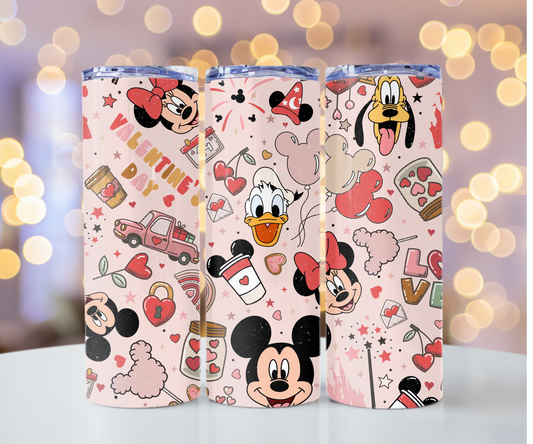 Mickey Mouse & Friends Valentine Tumbler