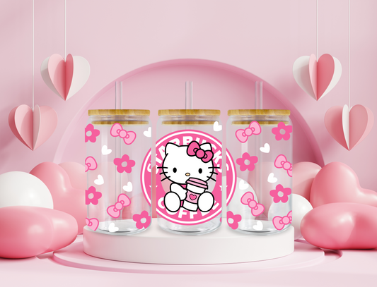 Hello Kitty Libbey Glass Can